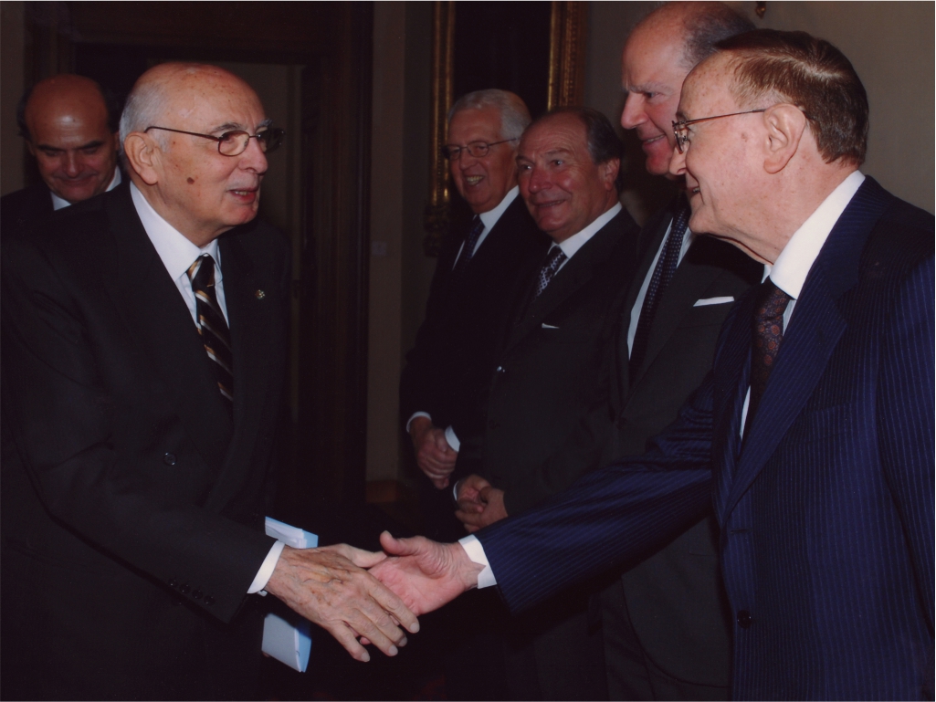 Giovanni Bianco with the President of Italian Republic